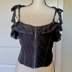 Lace bustier tank